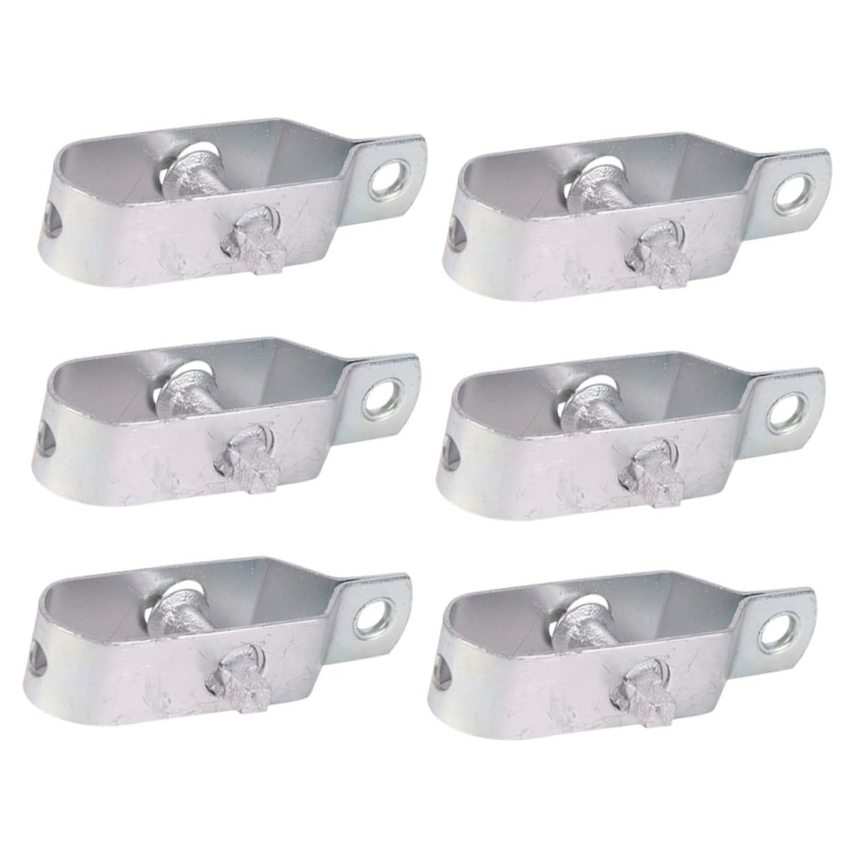 Alipis 4 Ensembles Tension du Câble Tendeur Grillage Tendeur Cable Plats De Clôture Isolateur De Portail De Clôture Électrique Piquet Cloture Tendeur De Fil Métallique Silver 6 Pièces * 4