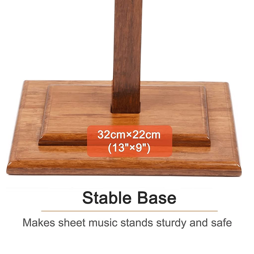 Pupitre de Musique Pupitres de Musique rétro Support de Musique en Bois 45 "-53" Hauteur réglable partitions de Sol pour la Performance des Instruments de Musique Unique