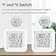 Splenssy Tuya WiFi LCD Display USB Power Intellgient Sensoren ℉/℃ Switch Time/Date/Temperature/Humidity Display Home Intelligent Linkage Sensors Compatible with Alexa and Google Home