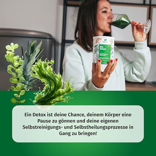 Nature's Finest BIO Detox Superfood Mix - Pulver zur Entgiftung des Körpers mit Hohem Protein, Ballaststoff, Eisen und Vitamin C - Vegan, 125 g