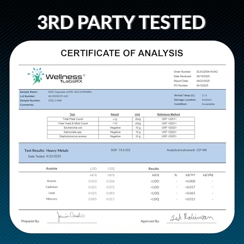 wellness labsrx nad supplement 1500mg - usa made liposomal nad supplement with resveratrol nad plus boosting - support cellular health stamina amp healthy aging - ultra strength capsules