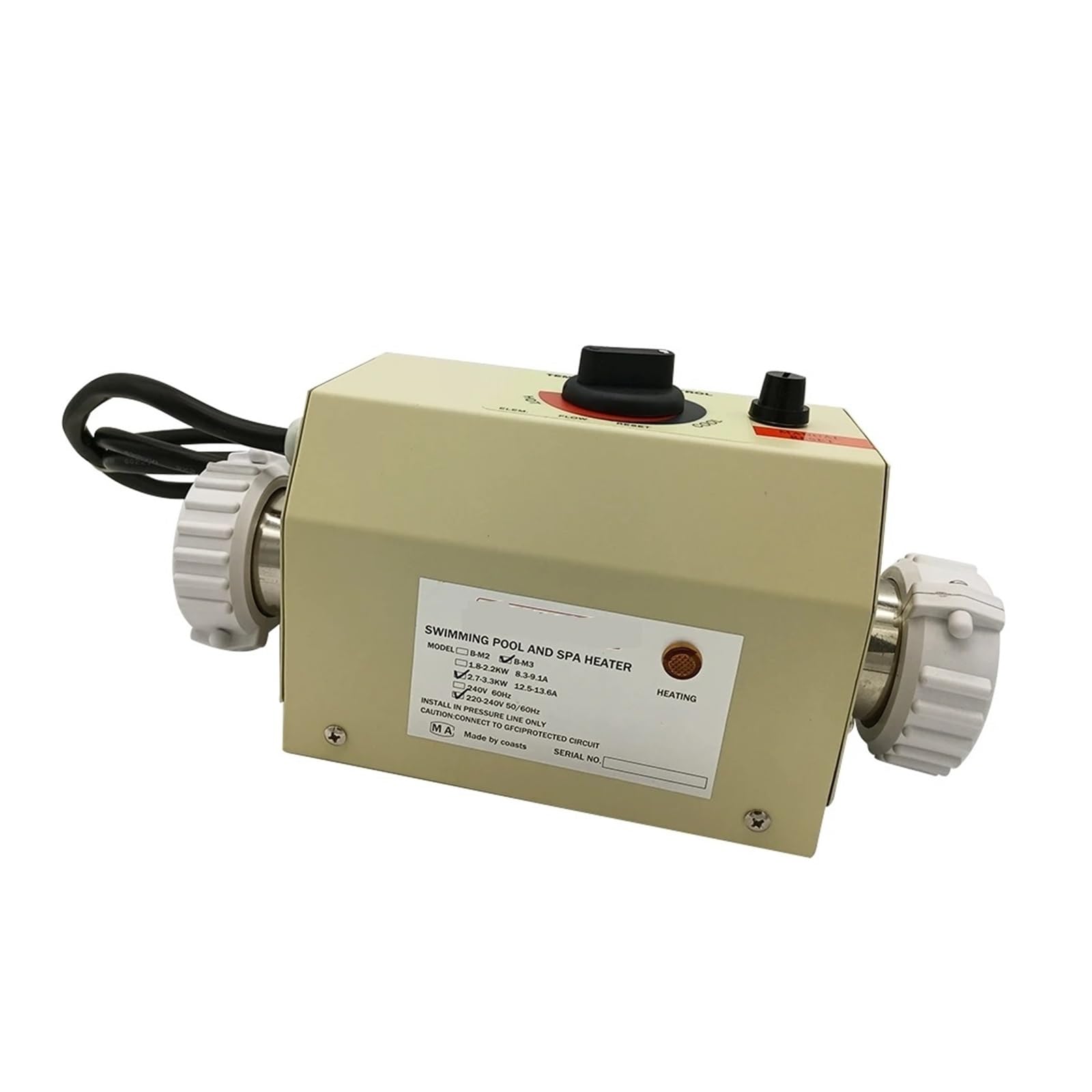 3KW Elektryczny Podgrzewacz Wody Termostat Do Basenu Wanna SPA Do Masażu Wanna Z Hydromasażem Wszechstronne zastosowanie