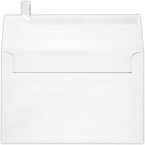 Miniatura 5 de LUXPaper Sobres de invitación A9  5 34 pulgadas x 8 34 pulgadas  Rosa brumosa metálica  84 libras. Texto  50 unidades