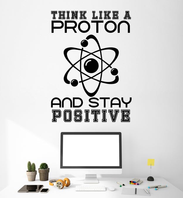 SnappySticker Science School Proton Chemistry Vinyl Wall Art Decal Stickers Kitchen Décor, Size: 33 X 45-picture-27