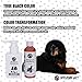 WELYEME Black Pet Hair Dye Kit, Permanent Dog Hair Dye with Hair Color Whisk, Brush, Mixing Bowl, and Glove(SuperBlack)