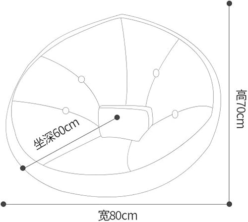 Miniatura 3 de DLOETT Dropshipping - Puf para adultos y niños multifunción sofá perezoso plegable puf cama futón reclinable color  D tamaño L
