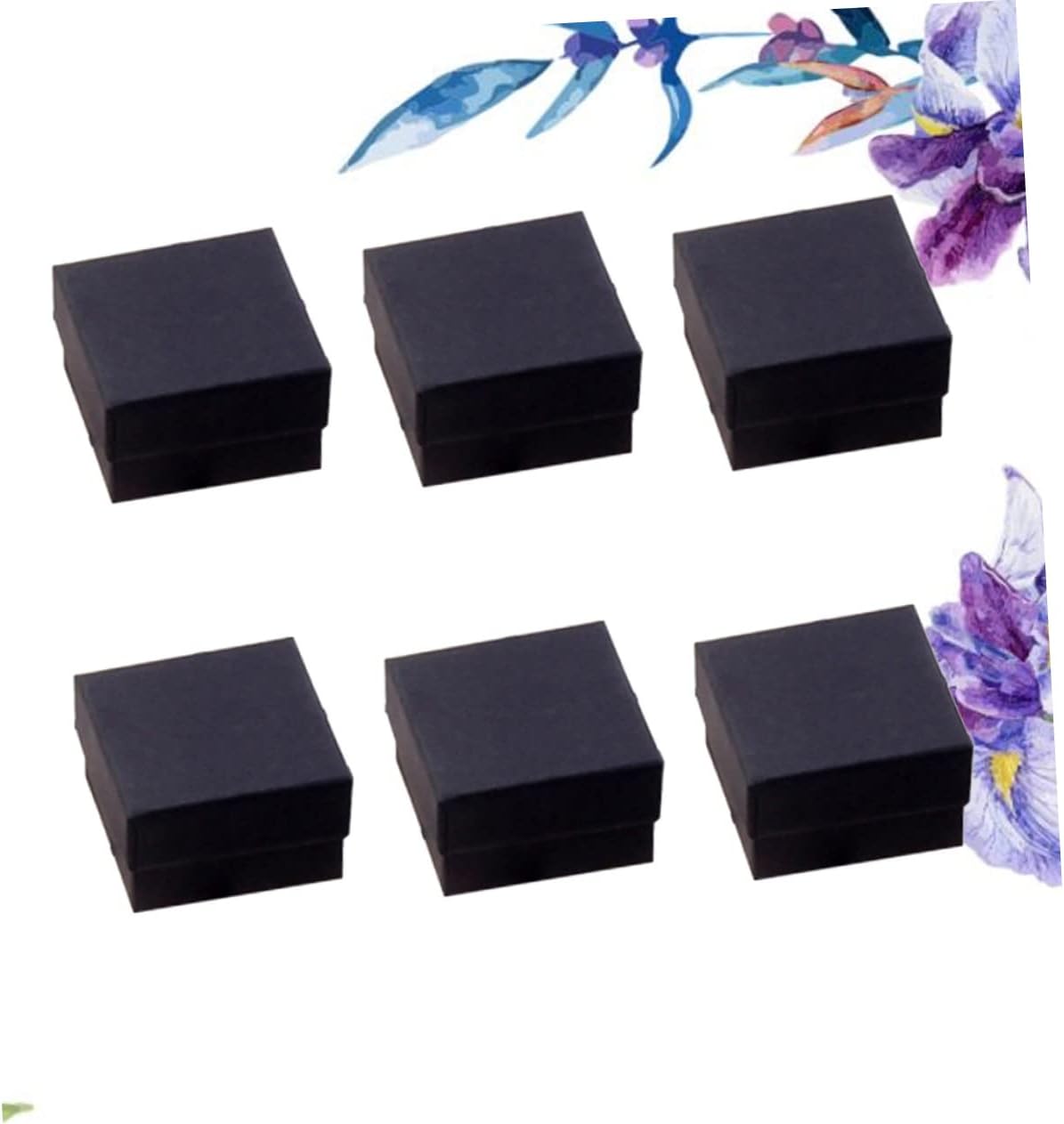Xmas 25pcs Black Kraft Paper Jewelry Box for Rings and Necklaces image 5