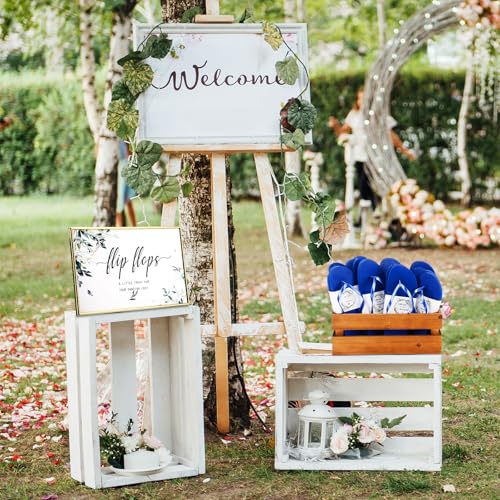 Image of Zoooyawn 24 Pairs Wedding Party Favors Flip Flops Bulk Wedding Sign for Guest