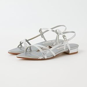 Amazon | [ダイアナ] サンダル 銀 シルバー 25.0cm 185075600014