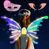 kinder electric fishers 🧚🏻【Für Jeden Anlass】Diese feenflügel passen für jeden Anlass, Halloween, Karneval, Maskerade, Geburtstagsfeiern, Feenpartys, Neujahr, Weihnachten, Kostümpartys, Rollenspiele, Bühnenauftritte, Festivals oder Fotoshooting-Requisiten.