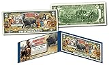 FAMOUS NATIVE AMERICANS American Buffalo Bison Genuine Legal Tender U.S. $2 Bill