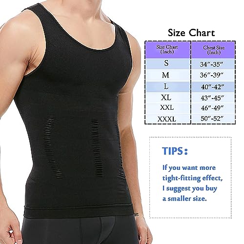 Image of FF Men's Slimming Body Shaper Vest, Belly Underwear Shapewear Workout Tank Top