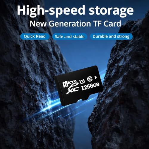 Image of 256GB High-Capacity TF Memory Card | Micro Memory Card for Smartphone, Tablet, Action Camera, Dash Cam & CCTV | Storage Expansion