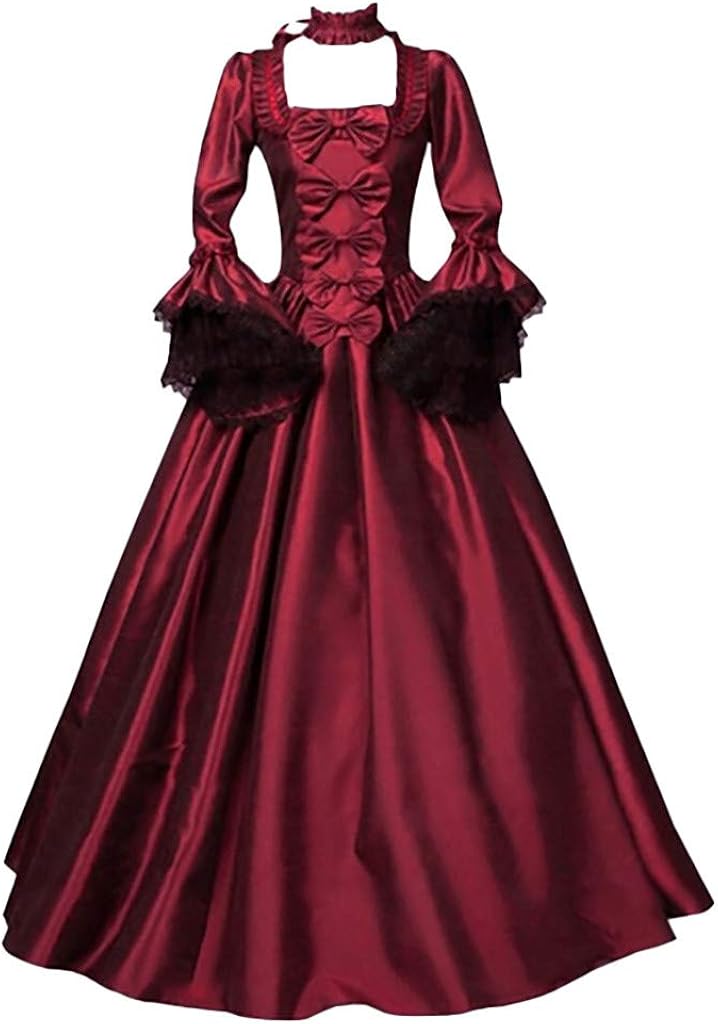 CCOOfhhc Regina vintage medievale abito da donna medievale costume cosplay rinascimentale abito CCOOfhhc Regina vintage medievale abito da donna medievale costume cosplay rinascimentale abito