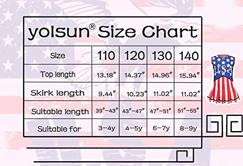 Yolsun Cheerleader Costume For Girls Halloween Cute American Flag Uniform thumb #1