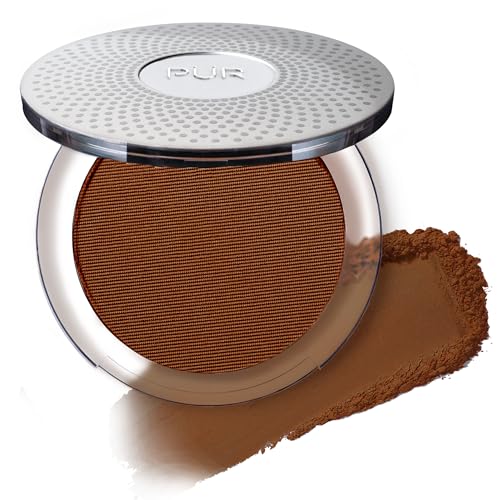 PÜR 4-in-1 Pressed Mineral Powder Foundation, SPF 15, Coffee, Full Coverage