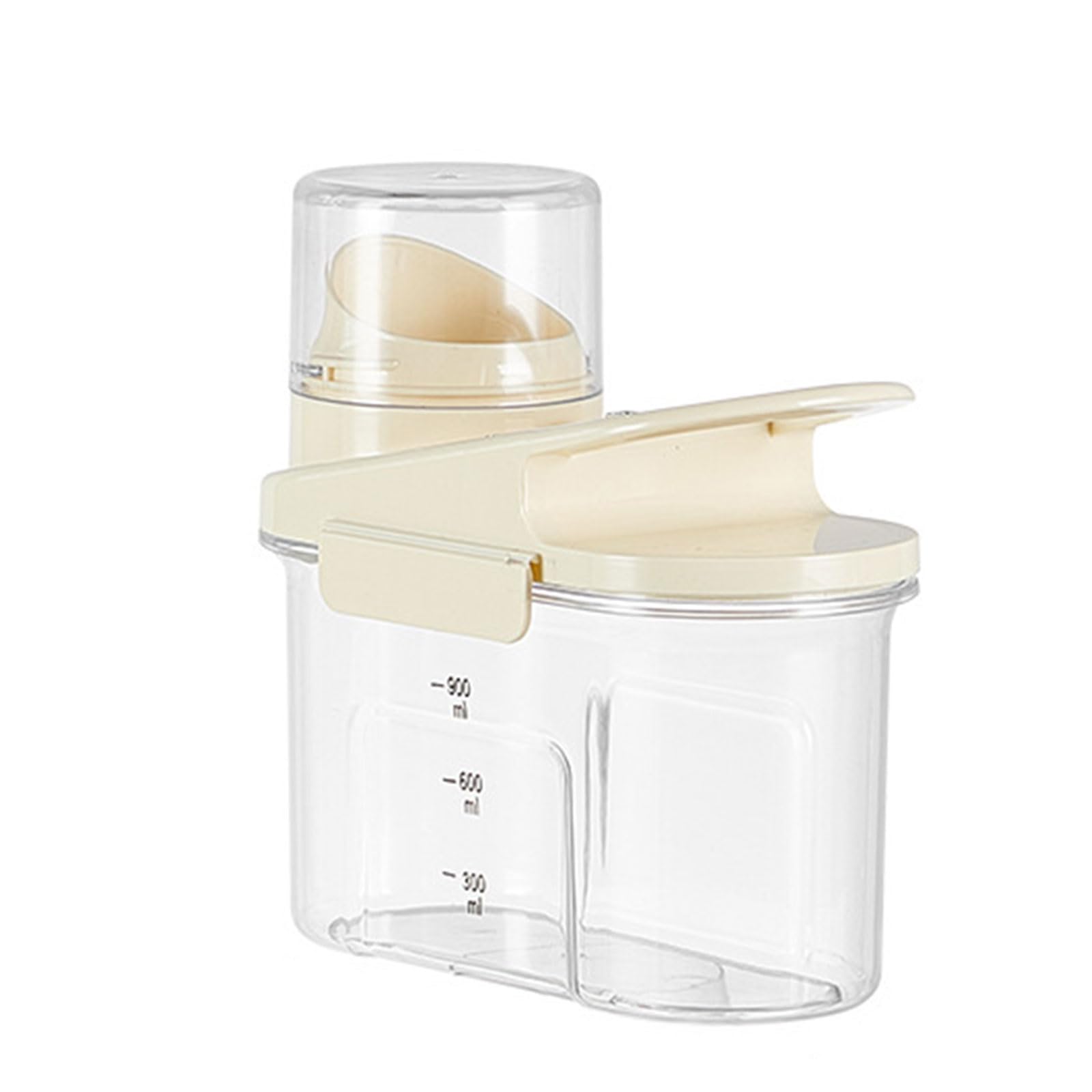 Xinsheinelry Food Organizers Clear Plastics Rice Bin with Sealed Rings Large Capacity Rice Bucket for Household Kitchen Transparents Food Jar