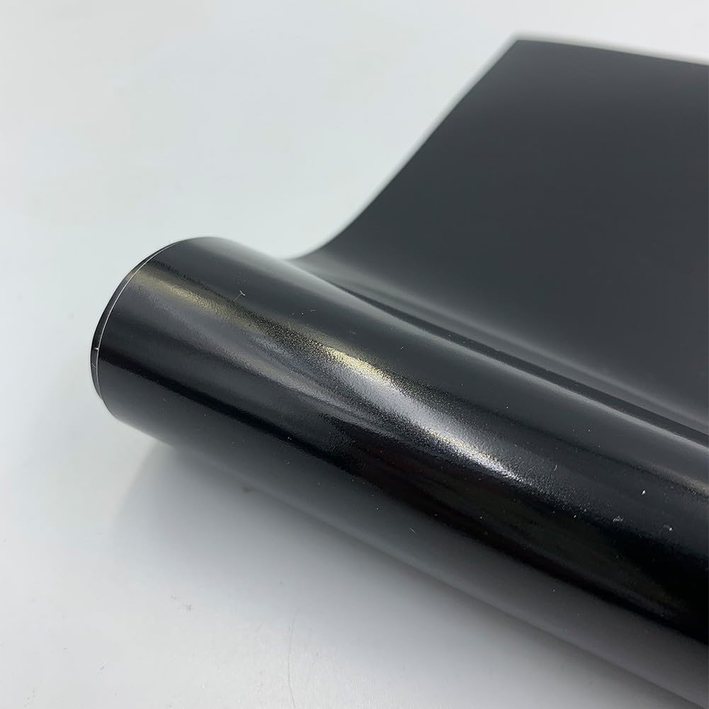 Feeshoppher Vinyl Lettering Film for Sign Making and Crafting, for Wall Decals, Vehicle Graphics, and Mugs (30cmx25cm Black)
