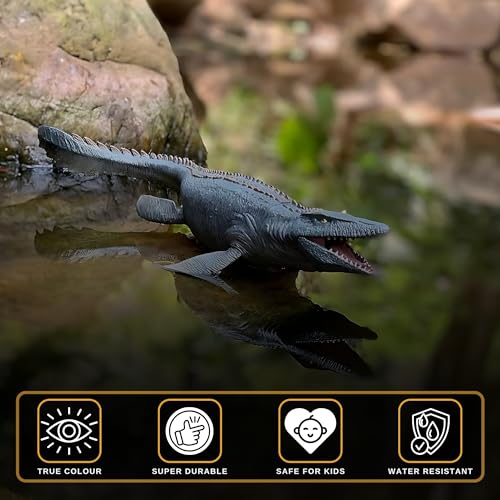 Image of Mosasaurus Toy Dinosaur Action Figure, Realistic Mosasourus Big Dinosaurs Toys for Kids, Mosasaurus Dinosaur Toy for Play and Display, Jurassic Dino Toys for Boys & Girls (Mosasaurus)