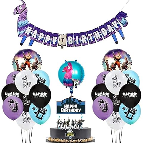 Video Game Party Supplies for Birthday Party, Game Theme Party Favors - Banner - Balloons - Boys and Grils Gamer Birthday Party Decorations Cover