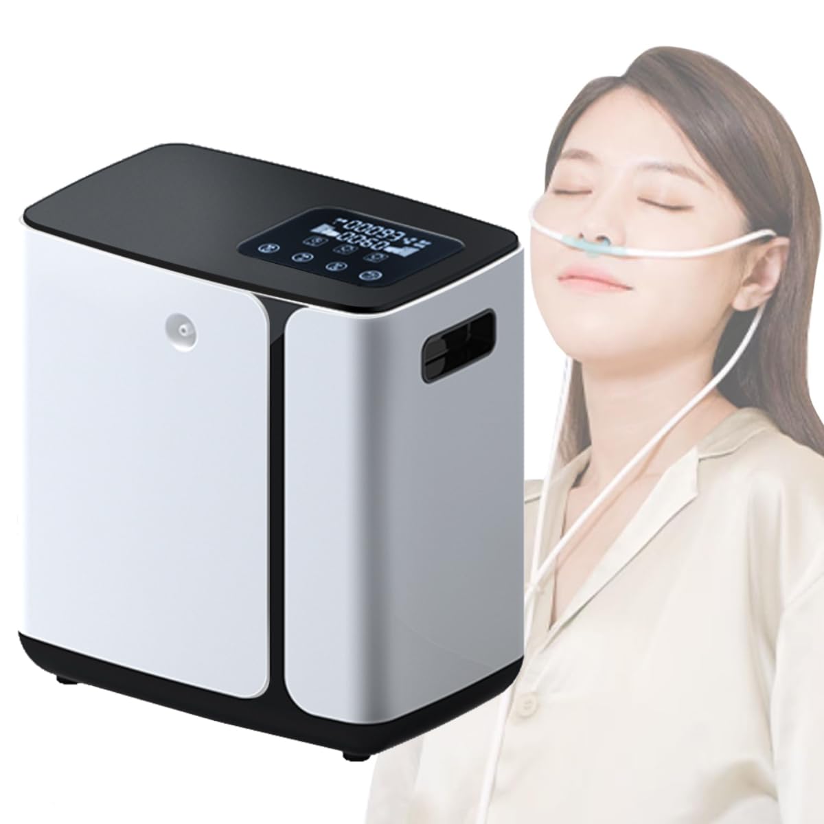 Amazon | 酸素吸入器 8L 老人用酸素発生器 家庭用持ち運び酸素