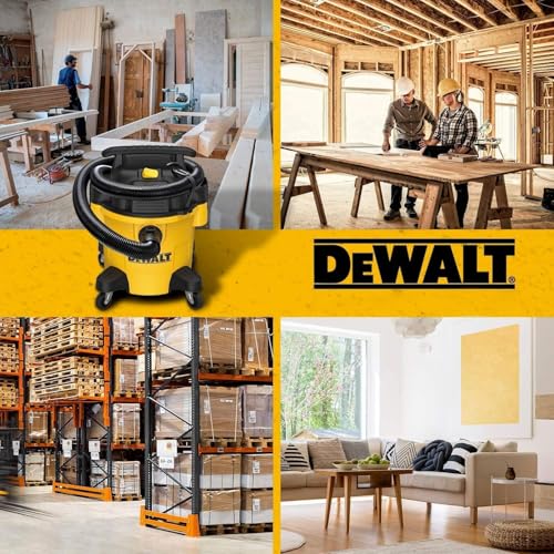 Image of DEWALT 9 Gallon STEALTHSONIC Ultra Quiet Poly Shop Vacuum Wet /Dry, DXV09P-QTA Noise Reduction Vac for Shop, Heavy Duty Shop Vacuum