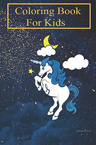Coloring Book For Kids: unicorn, horse, fairy tale, stars, For Kids Aged 4-8 - Fun with Colors and Animals! (Kids coloring book)