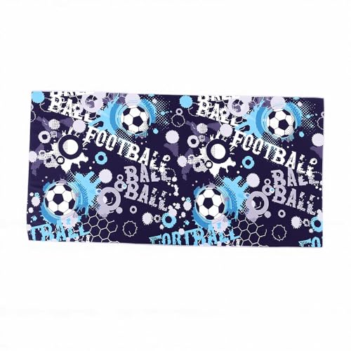 VGEBY Serviette de Plage, Coton à Séchage Rapide, Serviette de Plage de Football, de Sport, de Football, pour Voyage, Piscine, Salle de Sport, Fan de (M)
