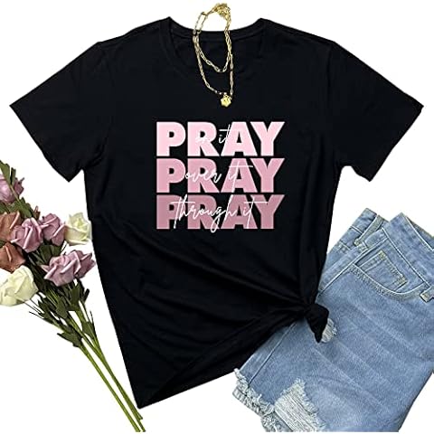 LOOKFACE Women Short Sleeve Graphic Tees Cute Cotton T Shirts Black X-Large Cover