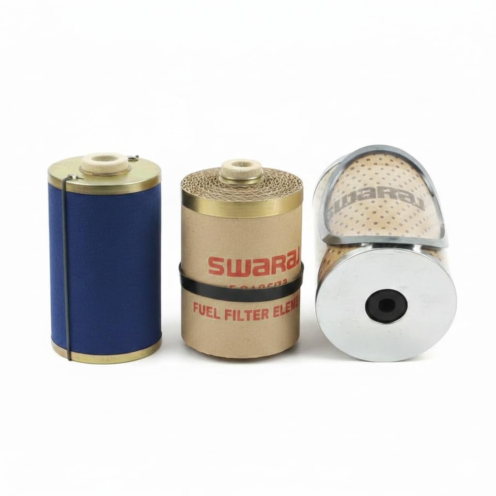 Kunal Motors Swaraj Tractor Filter Kit for Industrial and Agricultural Machinery, Fuel Oil Air Filter Elements, Heavy Duty Construction for Clean Engine Performance and Long Life-image-8