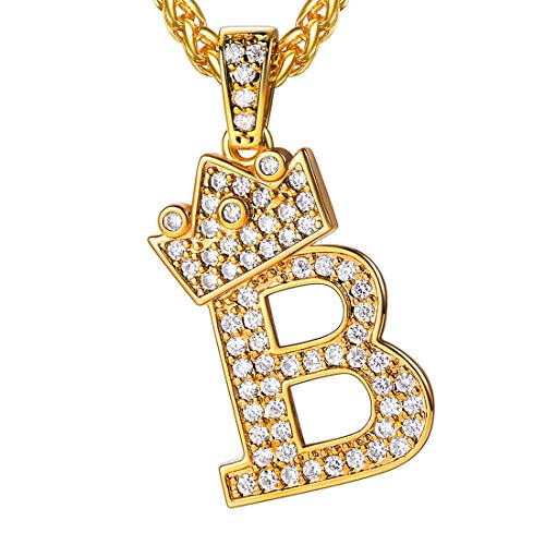 Crown Initial A-Z Necklace