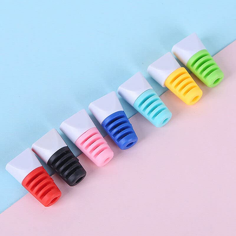 Image of Spiral Cable Protector Charging Cable Protection Data Cable Protective Cord Saver Cable Protective Cover for Earphone Data Wire Cable Durable PVC Pink Grey Silver - Multicolor (Set of 8)