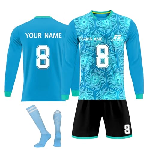 Genérico Traje de Portero Personalizado Traje de fútbol con Logotipo del Equipo Traje de Portero de fútbol Personalizado, Hombre, Mujer, niño, niña