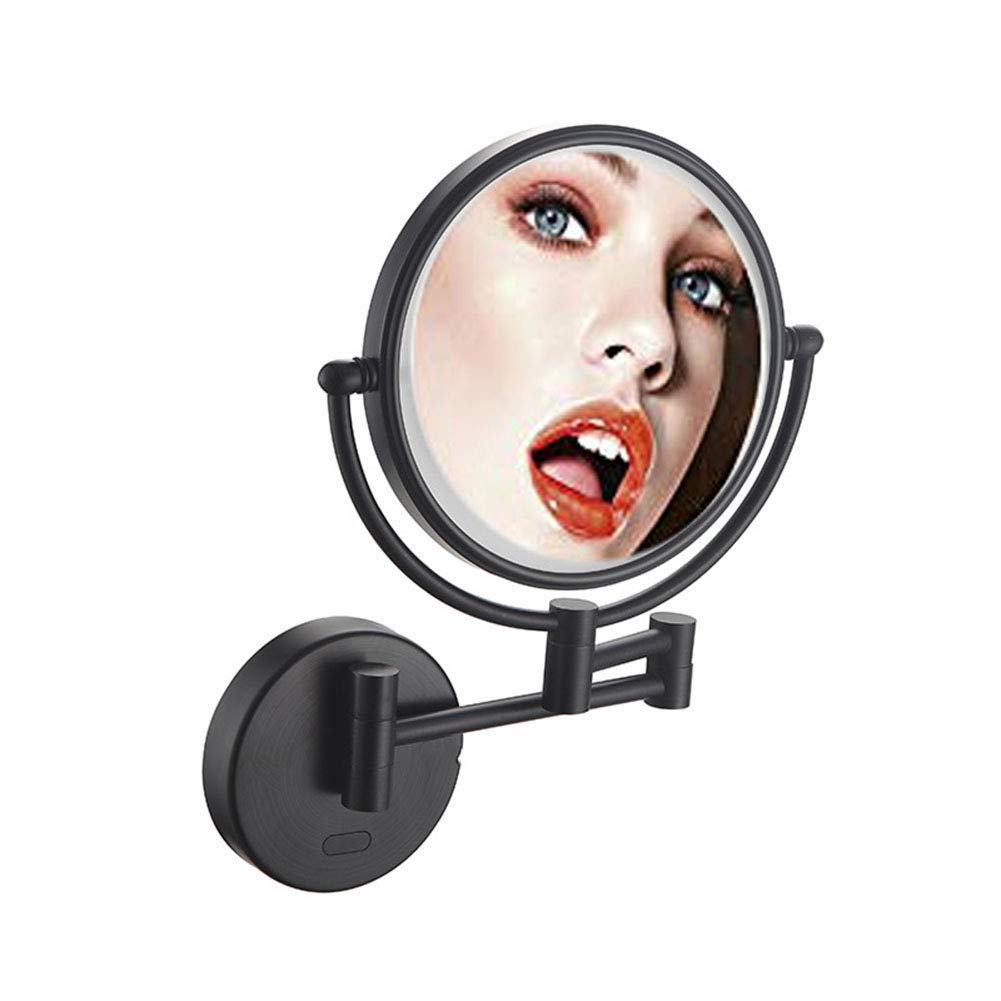 Miroir Cosmétique à LED - 1 X / 30 X - Montage Mural - Miroir De Maquillage Pliable Portable Ideal Pour La Table La Chambre Les Voyages 88676074