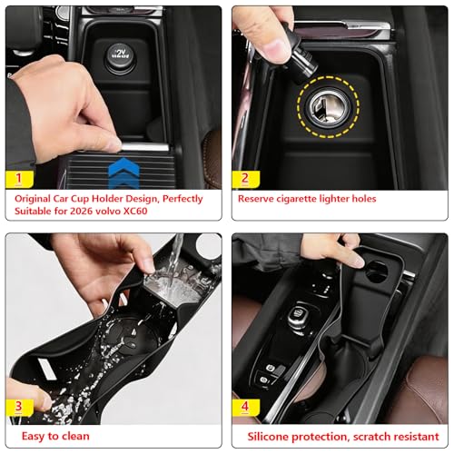 Portavasos compatible para Volvo XC60 2026 miniatura 5
