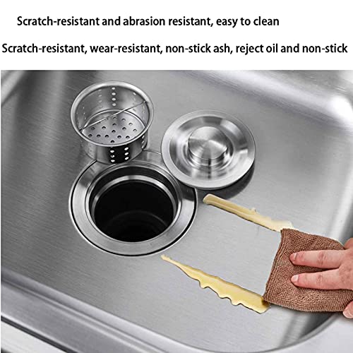 TreeSouth Lavabo Semplice in Acciaio Inossidabile