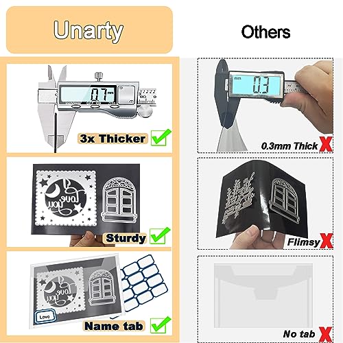 Image of 20 PCS 9.4 x 7 Inch Large Die Cut Storage Envelopes with 0.7 mm Thick Magnetic Sheets for Die Storage, Clear Die Storage Pockets and Magnet