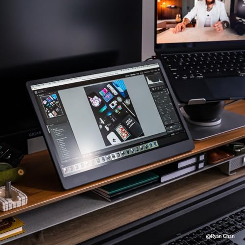 Image of SOTSU SleekView 15.6 inch Portable Monitor | FHD 1920x1080 | 300 Nits | 100% sRGB | 60Hz | 6W | HDMI | USB-C | Lightweight | Gaming | Laptop | Smartphone | Travel | Sleek & Stylish Design