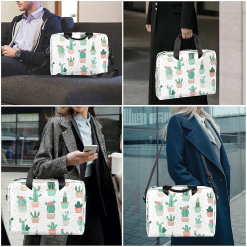 Cute Cactus Polka Dot Maletín para Portátil 16 Pulgadas miniatura 7