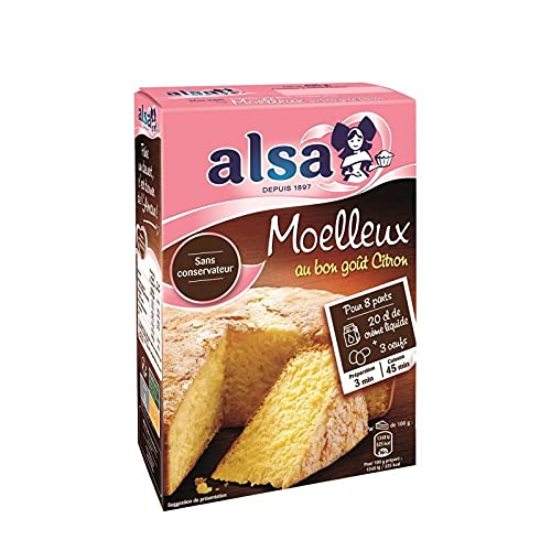 Alsa – Preparación de tartas suave limón 435 g – Pack de 2