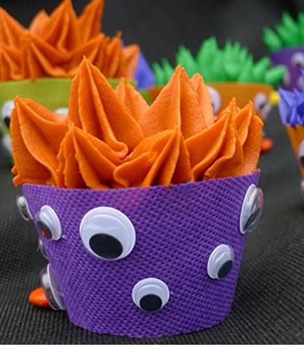 Decora 1 Box Mixed 8Mm/10Mm/12Mm/15Mm/18Mm/10X8Mm/10X12Mm Mixed Wiggly Toy Eyes With Self Adhesive Collection #TOP3