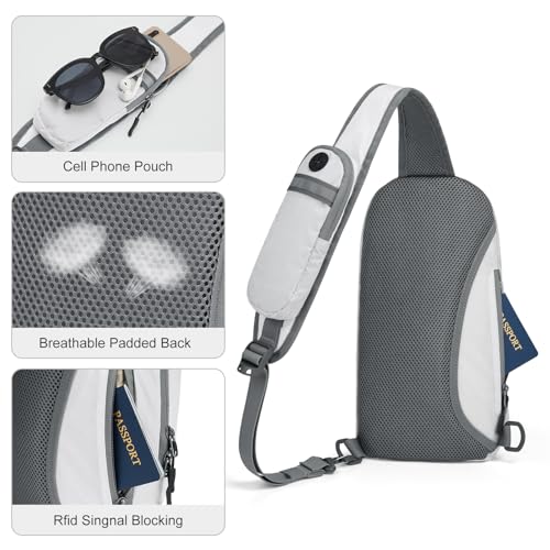 Image of G4Free Sling Bag RFID Blocking Lightweight Crossbody Backpack Chest Shoulder Bag for Travel Sports Running