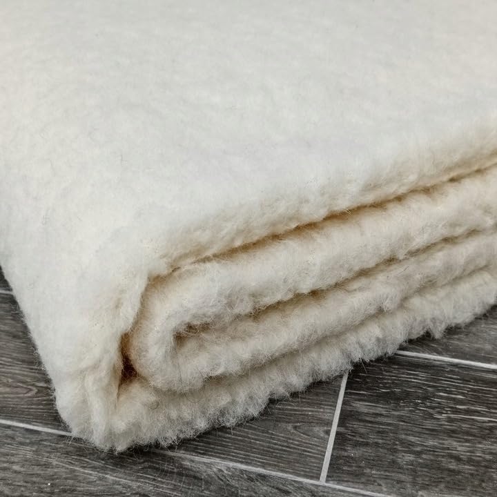 Merino Matratzenschoner mit 4 Eckgummis 180x200 cm Matratzen Topper Matratzenauflage 100% Natürliche Merinowolle Woolmark Oeko-Tex