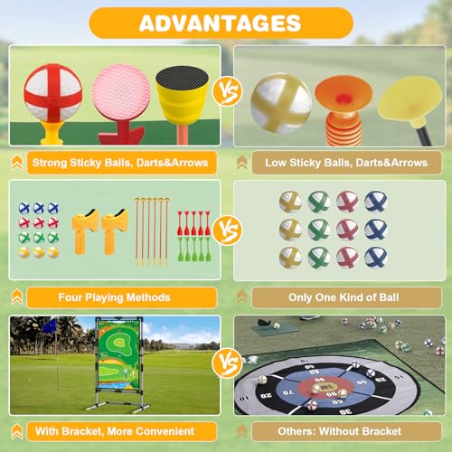 Golf Chipping Game Set – Double-Sided Mat with Stand, Fun Practice Game for Kids & Adults, Indoor & Outdoor Use - image 6