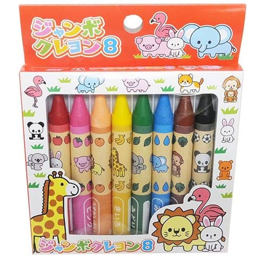 Amazon.co.jp: レモン かおりつきジャンボクレヨン 8色 : 文房具