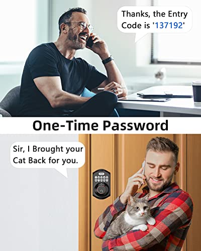Keyless Entry Door Lock - Teeho Electronic Keypad Deadbolt With Keypads - Fingerprint Door Lock With Keypads - Easy Installation - Oil-Rubbed Bronze #TOP6