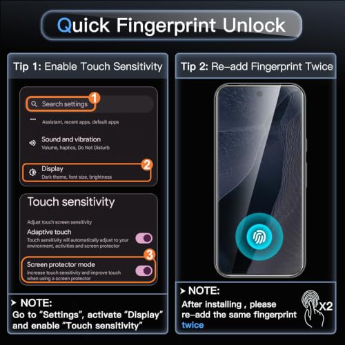 Image of JETech Screen Protector Guard for Google Pixel 11 Pro XL, 3-Pack | 9H+ Shatterproof Tempered Glass, Easy Installation, Fingerprint Unlock Compatible, High Clarity, Anti-Fingerprint