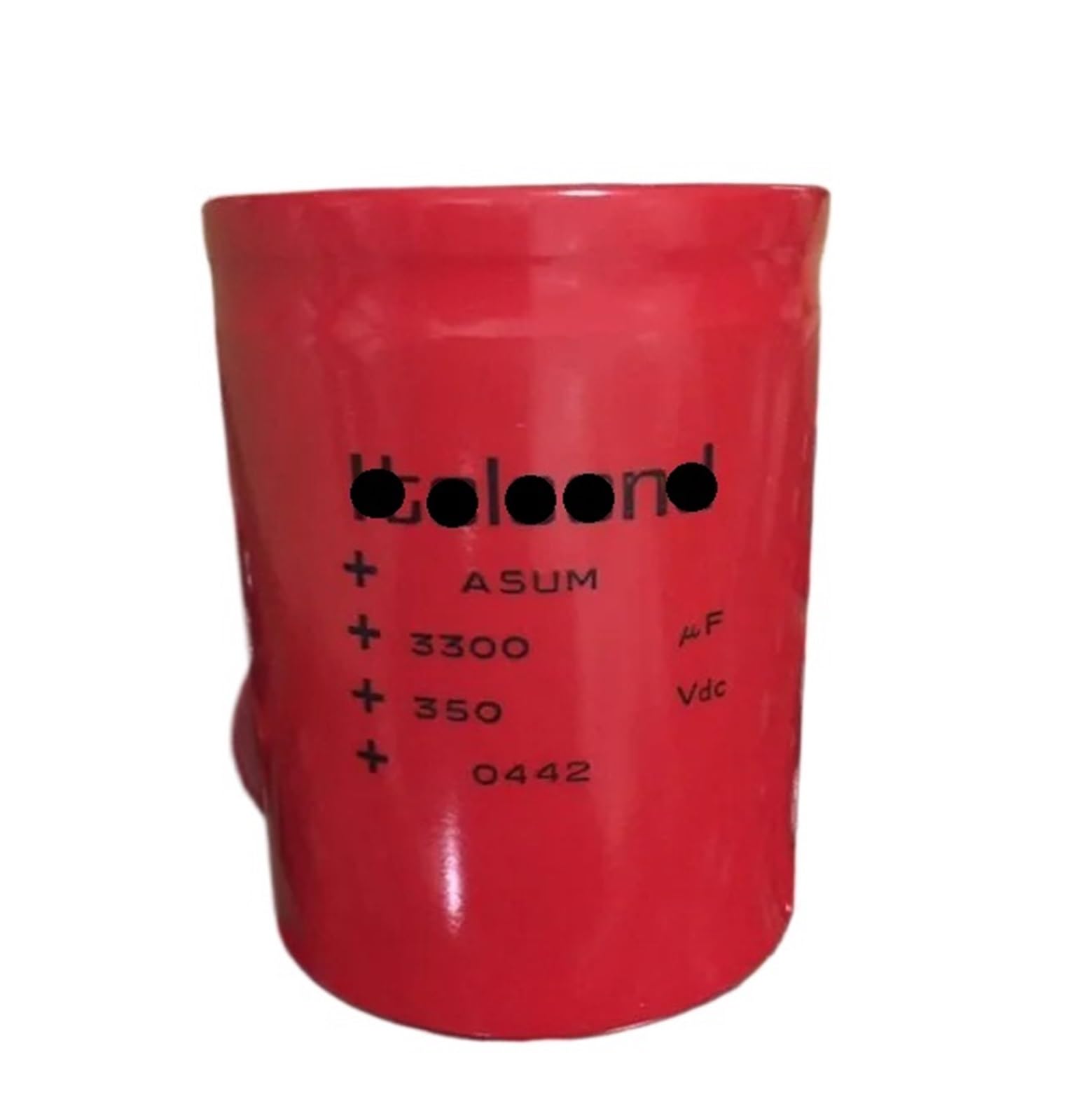 KSZHZYMGX 3300UF 350V Audio Filter Electrolytic Capacitor 75 * 105MM 1pcs