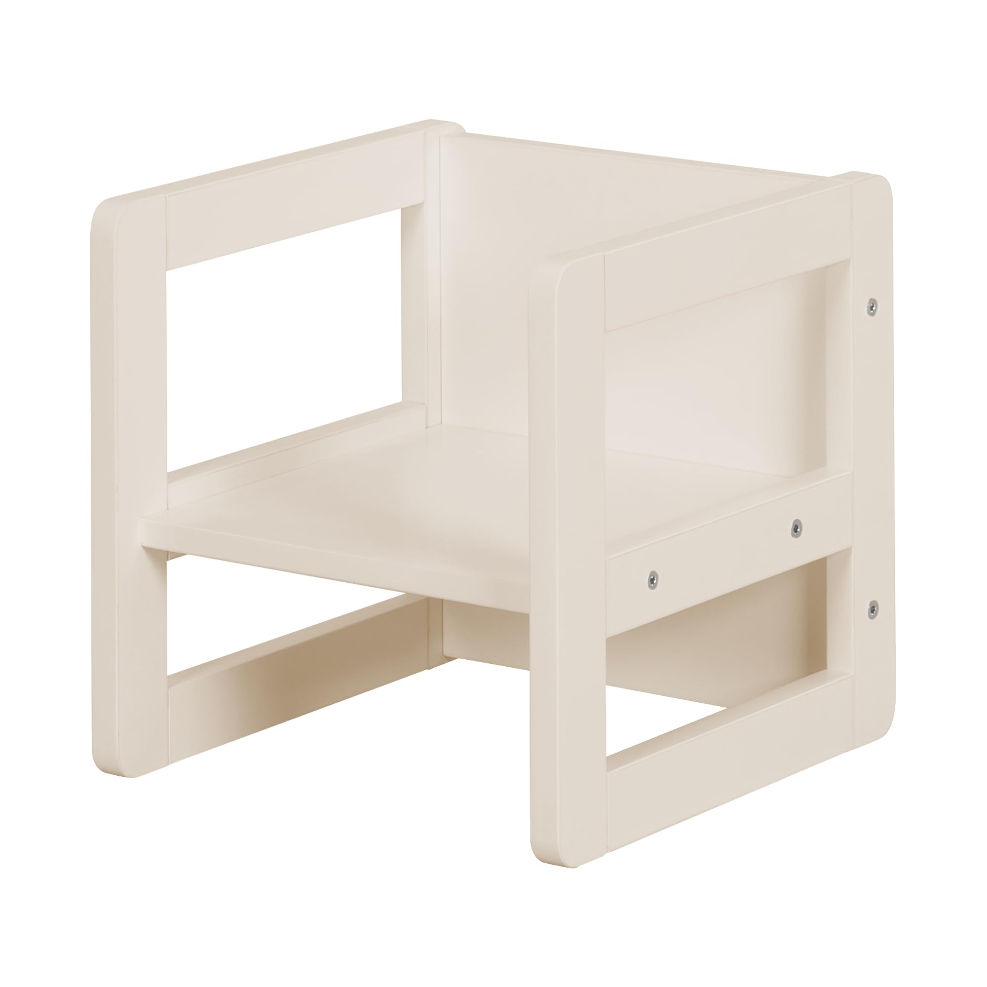 roba Ensemble Table et Chaise Réversibles pour Enfants - 3 Hauteurs d'Assise - Table Convertible en Banc – 9 Mois à 10 Ans - Bois Laqué Beige