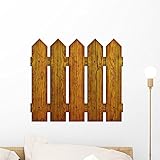 Wallmonkeys Picket Fence Wall Decal Peel and Stick Graphic WM151599 (18 in H x 18 in W)